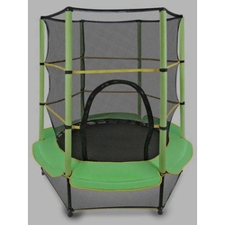 Diyarts Kindertrampolin, Ø 140 cm, (Indoor Trampolin, mit Sicherheitsnetz), Starkes PP-Sprungpad Einfache Montage Empfohlenes Alter 3-6 Jahre grün