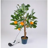 Buri Kugelleuchte Kunststoff 90 cm Solar LED orange