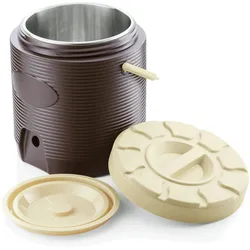 WAS Germany - Thermospeisetransportbehälter, 12 ltr., braun,  mit PU-Isolierung, Ø 30 cm