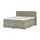 Sofa.de Boxspringbett mit Bettkasten ¦ beige ¦ Maße (cm): B: 204 H: 124