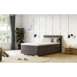 Cotta Boxspringbett »Simba«, Topseller! wahlweise mit oder ohne Matratze und Topper bestellbar, grau