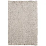 Kayoom "Pixy 525", grau, B:120cm H:15mm L:170cm, Wolle, Teppiche, Teppich, Kurzflor, Handgewebt, Modernes Muster, Uni, Wolle, Viskose