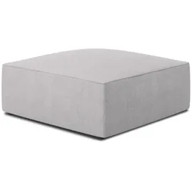 micadoni Pouf, Hellgrau, Textil, cm, Hergestellt in Europa, Oeko-Tex®, Wohnzimmer, Hocker, Poufs