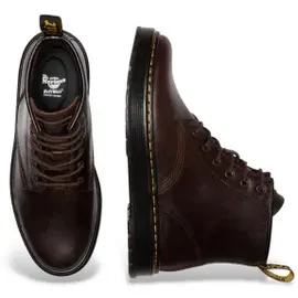 Dr. Martens Dr Martens für Herren. 41681200 Brookline Chukka Dunkelbraune Lederstiefeletten (40), Wohnung, Schnürsenkel, Lässig