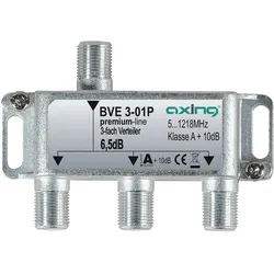1St. AXING 3fach Verteiler BVE 3-01P 5-1218MHz brummentkoppelt Kl.A+ Vodafone