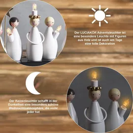 Star Trading Fensterleuchter Lucia 5 flammig Weihnachtsdeko