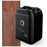 Q-COVER holzimprägnierung Braun 10 L 2 in 1 holzschutz farbimprägnierung imprägniermittel holzschutzmittel imprägnierung abperleffekt alle holzarten holzgrundierung