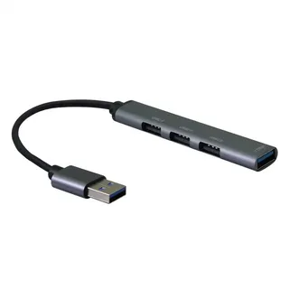 Odys STANDARD USB 3.0 Hub, USB-A Anschluss, 4x USB-A Ports (3x USB 2.0 + 1x USB 3.2 Gen1) (S3018)