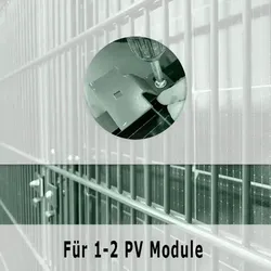 Zaun-Montagepaket für Solarmodule für 2 Solarmodule