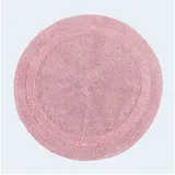 Homescapes Badematte Runde Battematte rosa 80 cm aus 100% Baumwolle, Höhe 20 mm, Φ 80 cm rosa