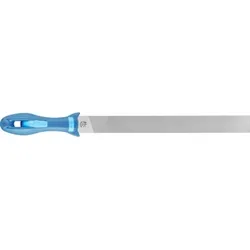 Werkstattfeile mit Heft Flachstumpf 300mm Hieb 1 für grobe Zerspanung, Schruppen