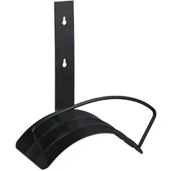 Relaxdays Schlauchhalter, für 60 m 5/8" Schlauch, Schlauchaufhängung Wand, Stahl, runder Gartenschlauchhalter, schwarz