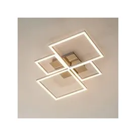 Briloner LED Deckenleuchte 75 cm aluminium-chrom
