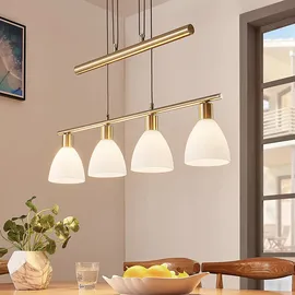 LINDBY Simeon 3-flg. 72,5 cm Glas gold