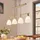 LINDBY Simeon 3-flg. 72,5 cm Glas gold