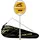 Hundred Viper 900 Carbon Fibre Strung Badminton Racquet with Full Racquet Cover (White/Red) |for Intermediate Players |79 Grams | Maximum String Tension - 32lbs