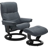 Stressless Mayfair mit Classic Base Leder 88 x 102 x 77 cm atlantic blue batick