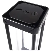 Alphacool Eisbecher Aurora D5 Acetal/Glas Ausgleichsbehälter mit Pumpe - 250mm inkl. VPP Apex D5 - Schwarz