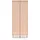petits-meubles SCHRANK 2 Türen Alycia Beige - Korallenrosa - Holzeffekt