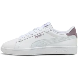 Puma Smash 3.0 L Herren Weiß/Silber/Plum Jam 39