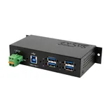 Exsys EX-1185HMVS-2 4-Port Metall USB 3.2 Gen1 mit 15KV ESD Überspannungs-Schutz