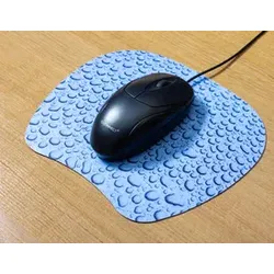 Q-CONNECT Mousepad Regentropfen blau KF04559