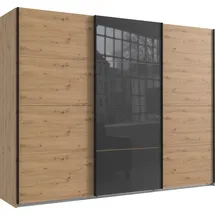 WIMEX Schwebetürenschrank Norderstedt 270 x 210 x 64 cm Beige/Grau