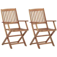 vidaXL Klappstuhl 48,2 x 48,2 x 91 cm braun 2 St.