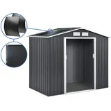 Gerätehaus Aus Metall- "vegas"-  2,7 M2 Mit Solarpaneelen - Grau