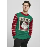 URBAN CLASSICS Wanted Christmas Sweater Grün XL