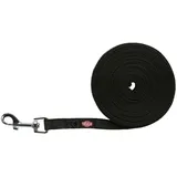 Trixie Rubber Tracking Leash Schwarz 15 mm x 10 m