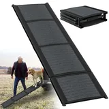 XMTECH Hunderampe klappbar Hundetreppe Auto 157cm Hundeautorampe, Kofferraumrampe hunderampen für Autos, LKWs und SUV, bis 110 kg, leicht Stabil, rutschfest - Schwarz