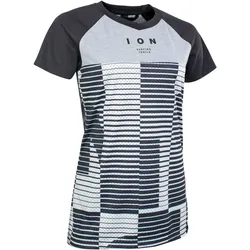 Tee SS Scrub AMP Mesh_ine - Damen Trikot - Schwarz/Grau/Weiß L