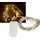 McShine LED Draht-Lichterkette McShine Micro 50 LEDs, warmweiß, Batteriebetrieb