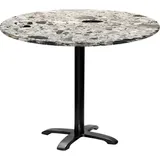 Runder Tisch Ø 110 cm – Modell Bazila Terrazzo Cepp - Grau