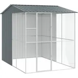 vidaXL Voliere Anthrazit 215x310x247 cm Stahl