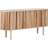 Beliani Schrank Manara Paulownia-holz Hellbraun