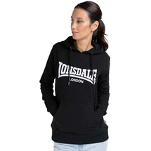 Lonsdale Flookburgh Kapuzenpullover, Schwarz, XS