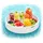 Relaxdays Schwimmendes Tablett Weiß 60 cm