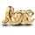 Pandora Handgeschriebene Liebe Gold 763055C00