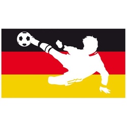 Wall-Art Wandtattoo Deutschland Fahne + Fußballer (1 St) bunt 80 cm x 45 cm x 0,1 cm