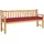 vidaXL Sitzauflage 200 x 40 x 8 cm rot 1 St.