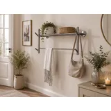 moebel-direkt-online Wandgarderobe Belinda Silberfarben