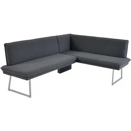 K+W Komfort & Wohnen Eckbank 86x60 cm Flachgewebe Q2 2250 langer Schenkel rechts oder links