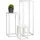 bremermann Blumenhocker 3er-Set, Metall-Blumenständer, Blumensäule (White)