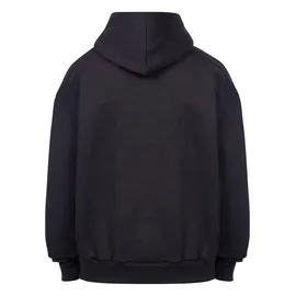 dropsize HEAVY OVERSIZE MIDDLE RUBBER PATCH HOODIE - schwarz, - S