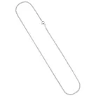 Goldkette JOBO, weiß (weißgold 333), Halsketten, Damen, Weißgold 333, L: 42cm, Panzerkette 333 Weißgold 42 cm 2,1 mm