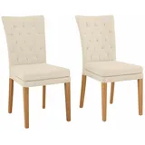 Esszimmerstuhl HOME AFFAIRE "Colorado BESTSELLER Polsterstuhl", beige, B:46cm H:94,5cm T:59cm, Kunstleder;Microfaser, Stühle, Esszimmerstuhl, Beine in eiche oder nussbaum. Im 2er, 4er oder 6er-Set