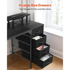 Vevor Schreibtisch Schwarz