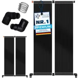 KESSER® Solarkollektor Poolheizung 300x140 cm, Pool Zubehör, Wärmepumpe Pool, Solar Poolheizer für Pools bis 24.000L, Pool Solarheizung erweiterbar, UV-beständiger Kunststoff, Schwimmbad Solarheizung